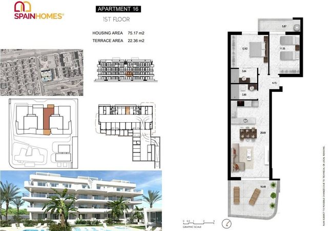 Stylish Apartments in Popular Area in Orihuela Cabo Roig 50