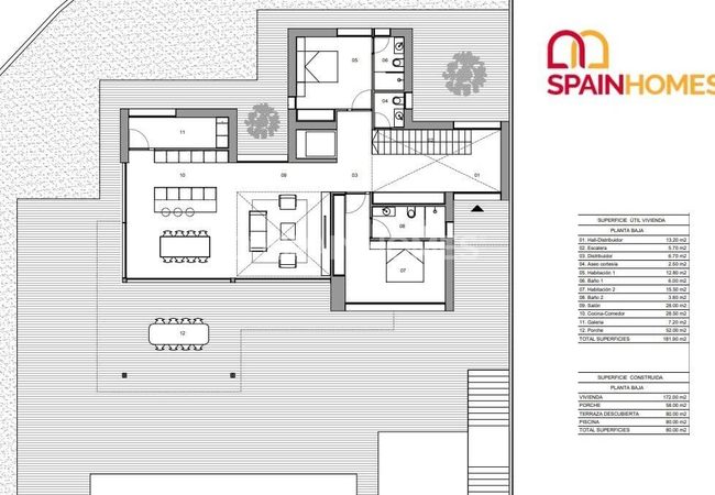 İspanya Alicante'de Avantajlı Konumda Yarı Müstakil Villalar 17