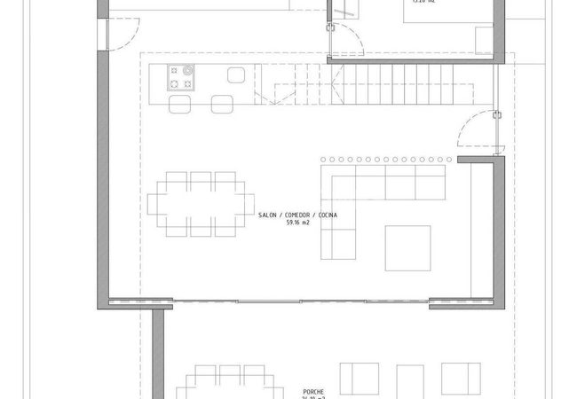 Виллы на Участках 700 м² с Бассейном в Камповерде, Аликанте 16