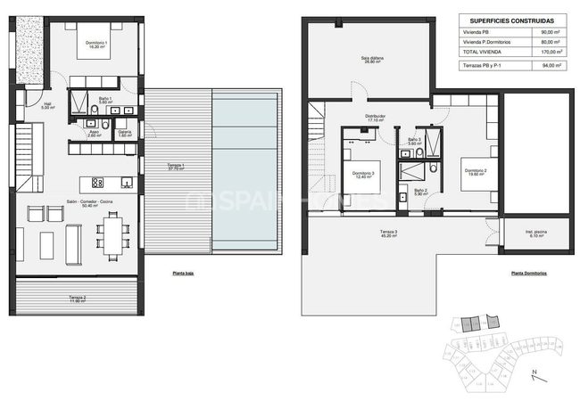 Detached Real Estate with Pools in Alicante San Miguel 55
