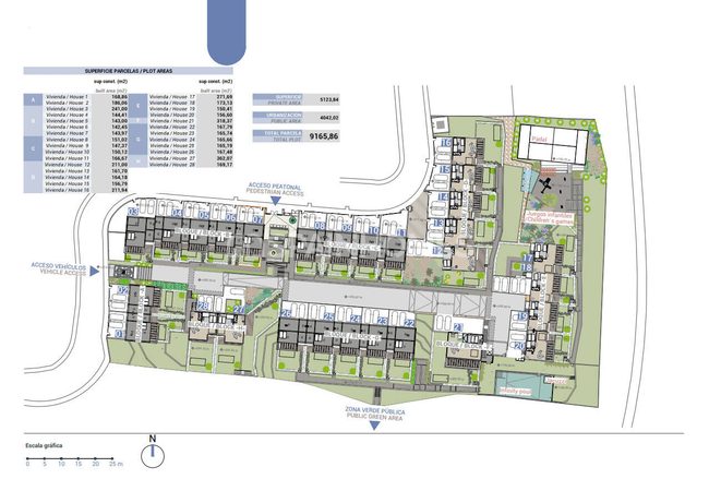 Alicante La Nucia'da Havuzlu Sitede Şık Yarı Müstakil Villalar 40