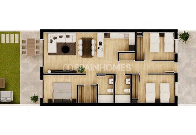 Stylish 3-bedroom Flats in a Golfside Complex in Monforte Del Cid 24