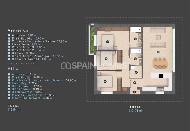 Villas Avec Piscine Près De La Plage À Villamartín Orihuela 14