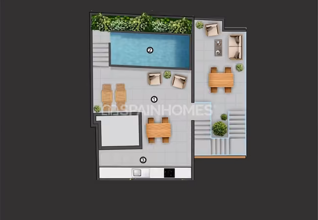 Flats in a Complex 700 M From the Beach in Torrevieja 9