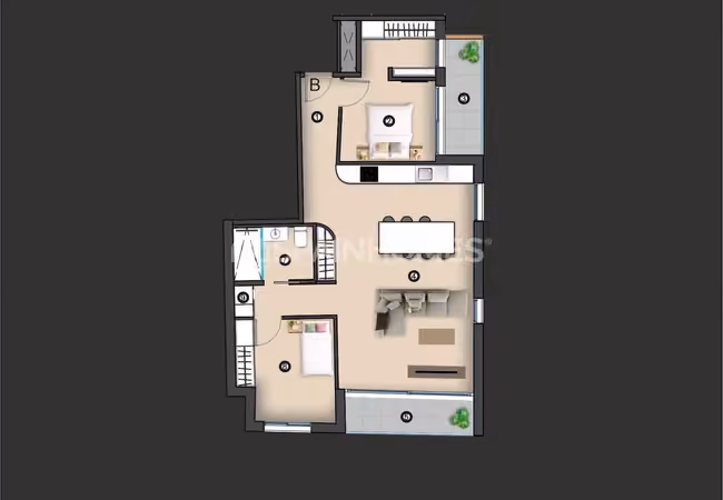 Flats in a Complex 700 M From the Beach in Torrevieja 12