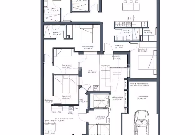 Apartments with Parking and Pool in Guardamar Del Segura Alicante 14