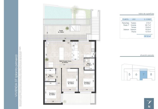 Flats with Private Pools Near the Beach in San Pedro Murcia 16