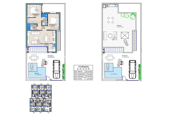 Huizen Met 2 En 3 Slaapkamers Met Zwembaden In Torre Pacheco Murcia 10