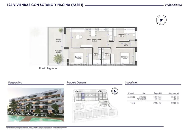Modern 3 Bedroom Flats 750 M From the Beach in San Javier 28