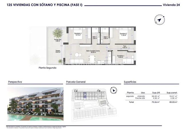 Modern 3 Bedroom Flats 750 M From the Beach in San Javier 27