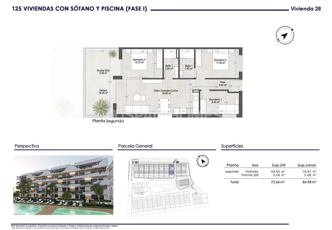 Modern 3 Bedroom Flats 750 M From the Beach in San Javier 23