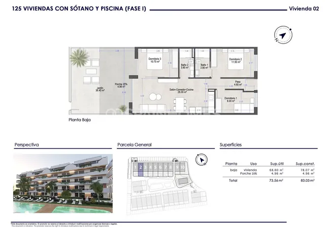 Modern 3 Bedroom Flats 750 M From the Beach in San Javier 34