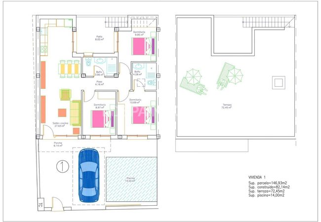 Maisons De Plain-pied Avec Piscine Privée À Avileses, Murcie 10