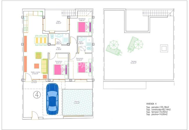 Maisons De Plain-pied Avec Piscine Privée À Avileses, Murcie 13