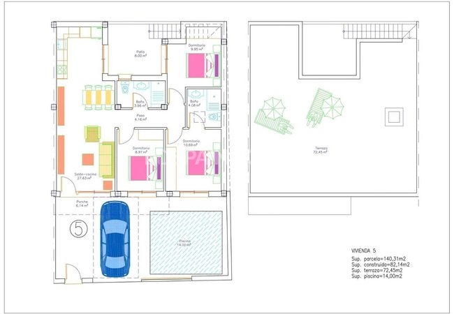 Maisons De Plain-pied Avec Piscine Privée À Avileses, Murcie 14