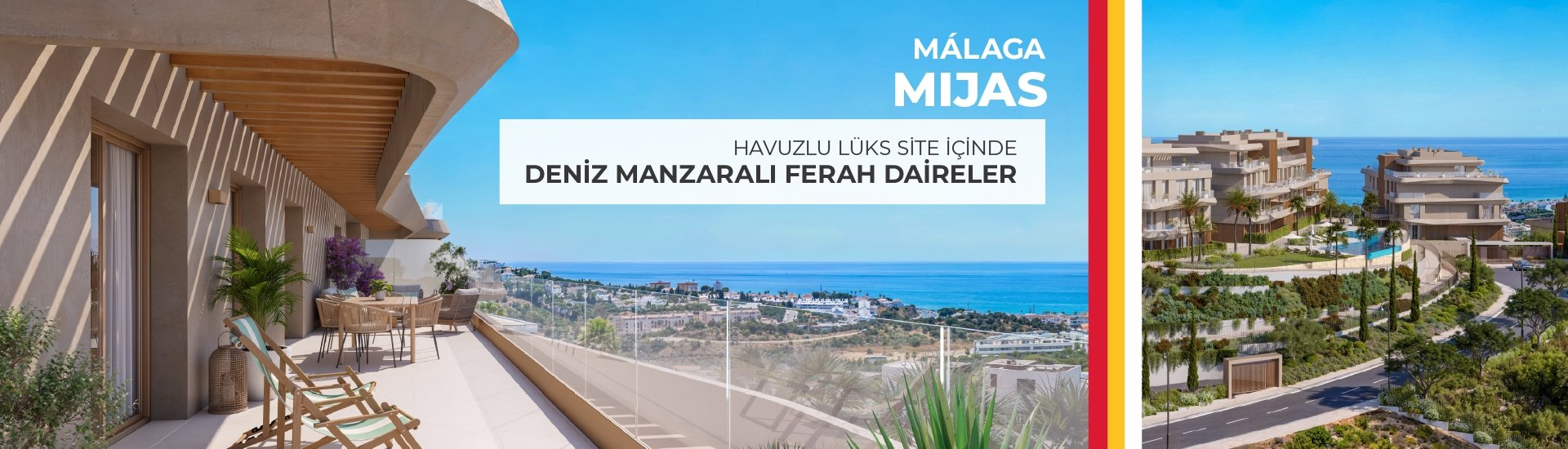 Mijas, Málaga'da Muhteşem Manzaralı Daireler