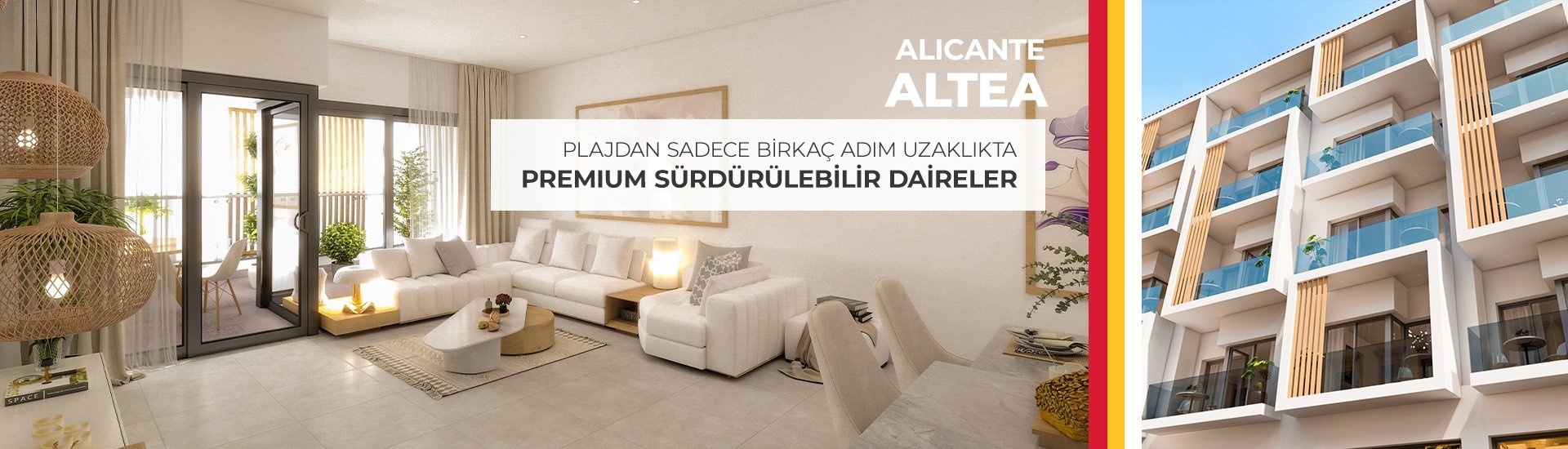 Altea'da Sahile Yakın Çevre Dostu Tasarımlı Daireler