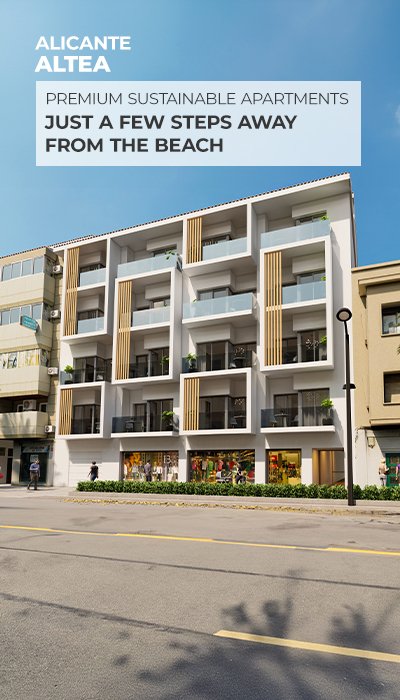 Flats with Eco-Friendly Design Close to Beach in Altea
