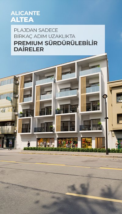 Altea'da Sahile Yakın Çevre Dostu Tasarımlı Daireler