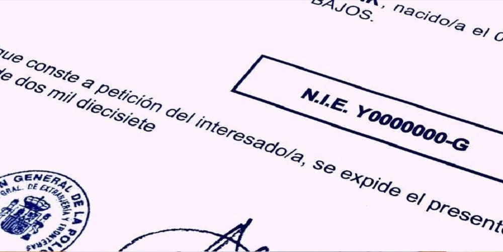 Obtenga un Número NIE