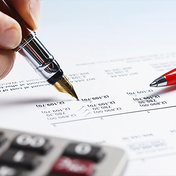 pen checking numbers on paper pen checking numbers on paper